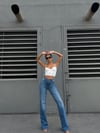 Yüksek Bel Düz Paça Mavi Jean