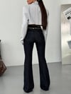 Yüksek Bel Flare Jean İspanyol Paça Pantolon