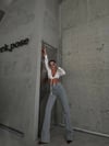 Yüksek Bel İspanyol Paça Lıkralı Denim Kot Pantolon