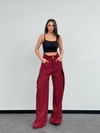 Yüksek Bel Oversize Kesim Bej Palazzo Pantolon