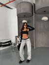 Yüksek Bel Wide Leg %100 Pamuk Kadın Jean Pantolon –  Bol Paça Denim