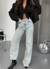 Yüksek Bel Wide-Leg Jean