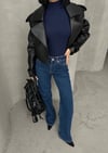 Yüksek Bel Wide Leg Jean Pantolon – %98 Pamuk Elastan, Bol Paça, Rahat Kalıp, Günlük & Şık Kadın Denim Pantolon