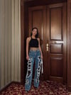 Yüksek Bel Yırtık Detaylı Wide Leg Kadın Jean Pantolon – Modern Kesim, Rahat Kalıp