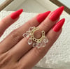 Kristal Taşlı Kıkırdak Küpe