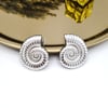 Salyangoz Silver Küpe