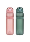 Balas Ruby Matte & Prasinous Matte 2in1 850 ml Tritan Matara Seti