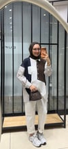  ASEL ASİMETRİK GÖMLEK - KAHVE 