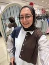  ASEL ASİMETRİK GÖMLEK - KAHVE 