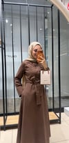 ALARA ELBİSE - KAHVE 