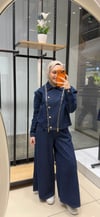 ARKASI LASTİKLİ BOL PAÇA PANTOLON