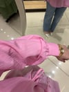 BELİ BAĞLAMALI BÜRÜMCÜK TUNİK - PEMBE