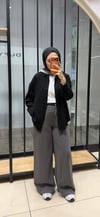 BELİ LASTİKLİ PANTOLON - GRİ