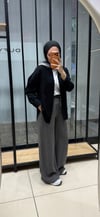BELİ LASTİKLİ PANTOLON - GRİ