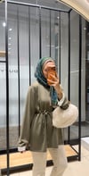 ÇİZGİLİ OVERSİZE SWEAT - HAKİ 