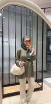 ÇİZGİLİ OVERSİZE SWEAT - HAKİ 