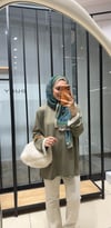 ÇİZGİLİ OVERSİZE SWEAT - HAKİ 