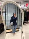 ÇİZGİLİ OVERSİZE SWEAT - LACİVERT