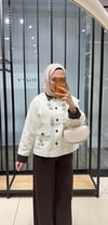 FLORA ÇİÇEK İŞLEMELİ CEKET 