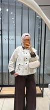 FLORA ÇİÇEK İŞLEMELİ CEKET 