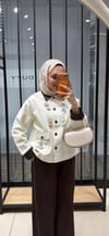 FLORA ÇİÇEK İŞLEMELİ CEKET 