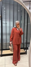 HAKİM YAKA GÖMLEK - KİREMİT
