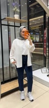 Kesik Paça Mom Pantolon | Lacivert
