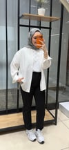 Kesik Paça Mom Pantolon | Siyah