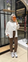 Kesik Paça Mom Pantolon | Vizon