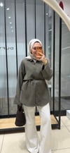 LAVİN BAĞLAMALI TUNİK - HAKİ 