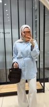 LAVİN BAĞLAMALI TUNİK - MAVİ