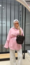 LAVİN BAĞLAMALI TUNİK - PEMBE