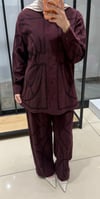 LORİEN NAKIŞLI TAKIM - BORDO