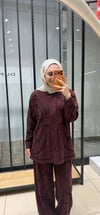 LORİEN NAKIŞLI TAKIM - BORDO