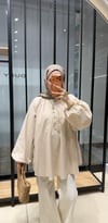 NEVA KETEN TUNİK - TAŞ 
