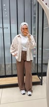 ORTA BEL LASTİKLİ PANTOLON - CAMEL