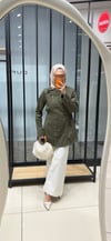 RİVA BÜZGÜLÜ GABARDİN TUNİK - HAKİ 