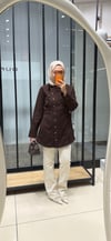 RİVA BÜZGÜLÜ GABARDİN TUNİK - KAHVE 