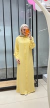 TENSEL GÖMLEK ELBİSE - SARI