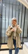 YAKA DETAYLI UZUN YAĞMURLUK - CAMEL
