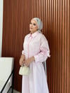 Çiçek Detaylı Poplin Elbise 26K-2377