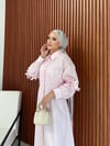 Çiçek Detaylı Poplin Elbise 26K-2377