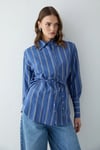 Çizgili Poplin Gömlek 26Y-2665