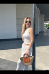 Kadın Beyaz Gofre Kumaş Tek Omuz Bluz HZL25S-ZK13271