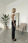 Kadın Beyaz Gold Toka Detay Omuz Drape Detaylı Sandy Bluz HZL26W-FRY123741