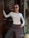 Kadın Beyaz Tek Omuz Asimetrik Kesim Bodysuit HZL25W-ZK11521