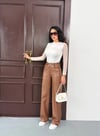 Kadın Beyaz Uzun Tül Kol Sandy Bluz HZL25W-FRY122521