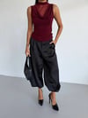 Kadın Bordo Tül Detay Degaje Yaka Yanlardan Drapeli Sandy Bluz HZL26S-FRY123791