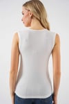 Kadın Ekru Basic Sıfır Kol Body HZL25S-BD143471