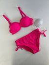 Kadın Fuşya Taş İşlemeli Astarlı Bikini Takım HZL25S-LC3361